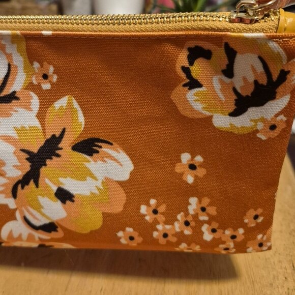 Rachel Pally  Zip Clutch--Orange Floral-Brand New - Picture 1 of 6